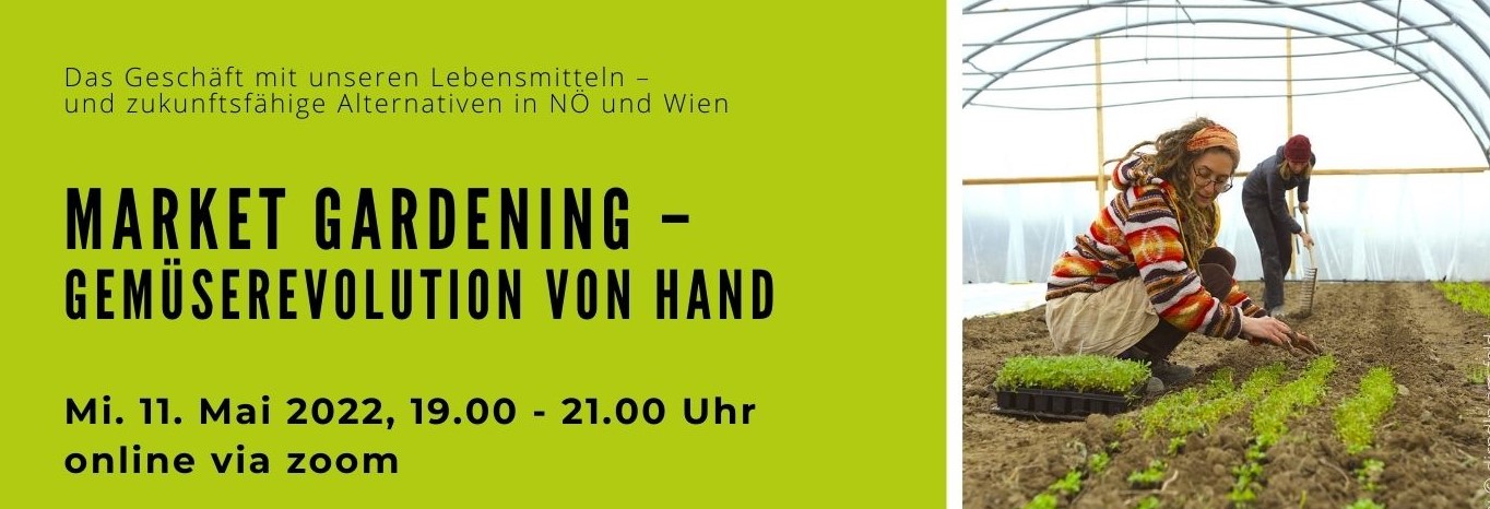 Market Gardening am 11. Mai online via zoom